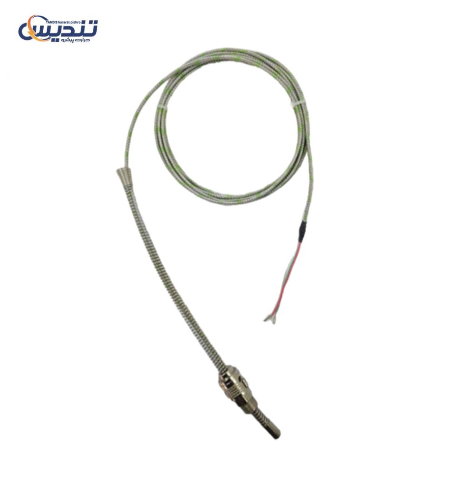 ترموکوپل تیپ K با دو متر سیم با قطعه اسکوتی