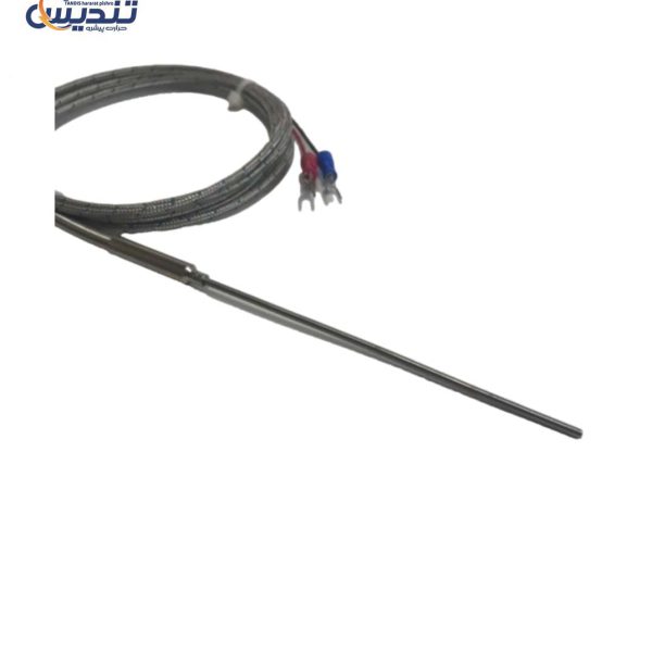 ترموکوپل تیپ K فلکسیبل به طول ۱۰ سانتیمتر و قطر ۳ میلیمتر