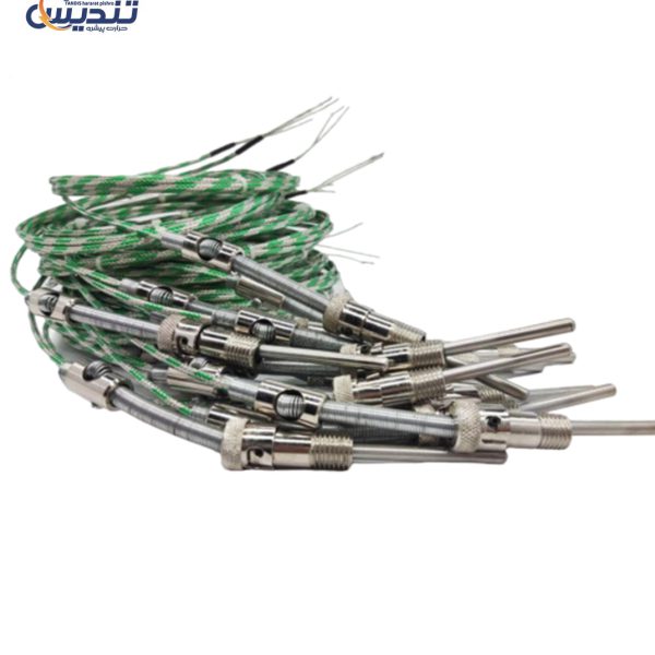 ترموکوپل تایپ k سیمی با رزوه M12 به طول سیم دومتر