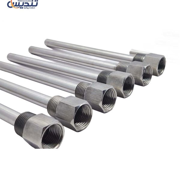 ترموول رزوه‌ای استیل (Threaded Thermowell) ساقه مستقیم